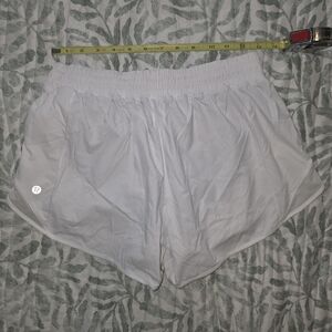 Lululemon White Athletic Shorts